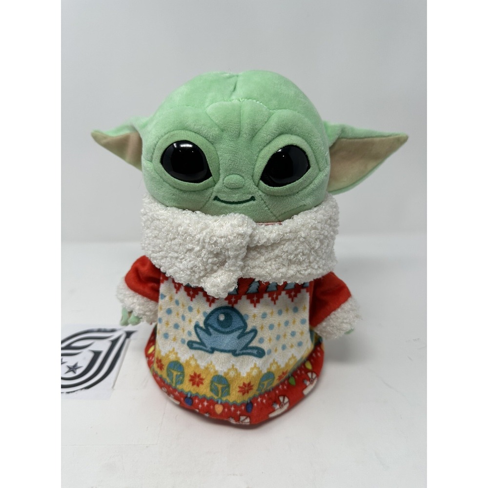 Baby Yoda Grogu Star Wars Mattel Christmas Holiday Sweater 9” Plush 2021